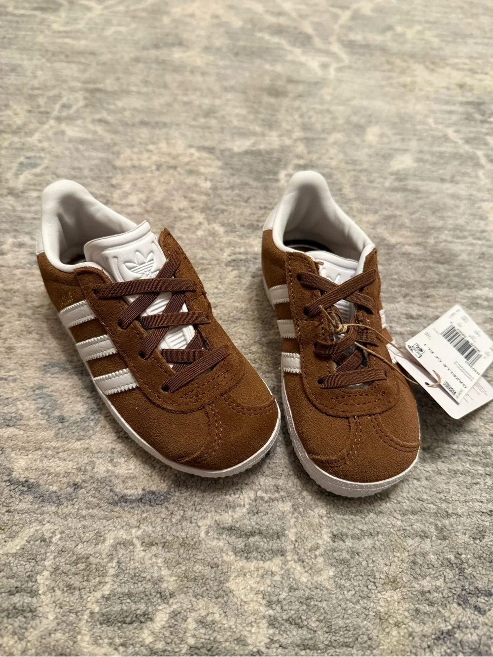 Adidas Gazelle Toddler Brown Suede Sneakers